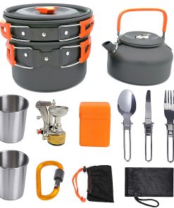 Camping Portable Cooking Cookware Sets Orange CCCJ0058OR